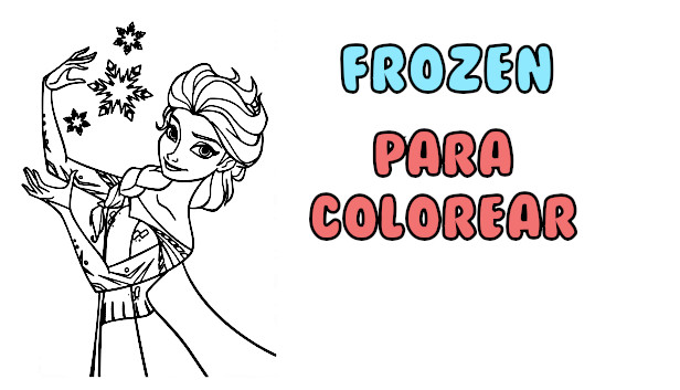 frozen para colorear