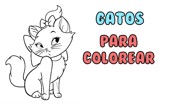 gato para colorear