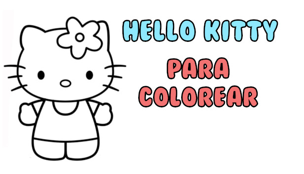 hello kitty para colorear