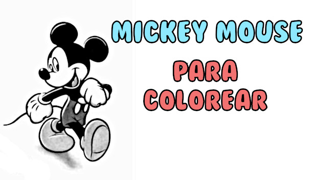 mickey para colorear