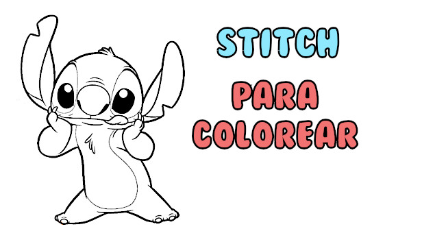 stitch para colorear
