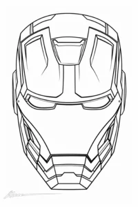 airon man para colorear