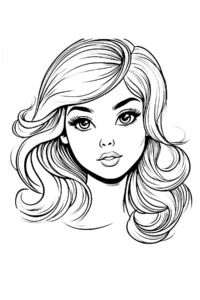 barbie para colorear