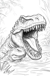 dibujo colorear dinosaurios