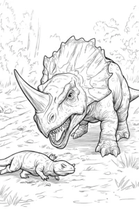 dibujo de dinosaurio para colorear