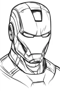 dibujo de iron man para colorear