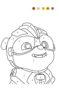 dibujo de la patrulla canina para colorear
