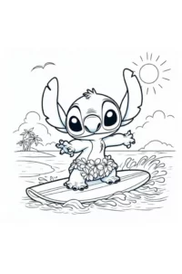 dibujo de stitch
