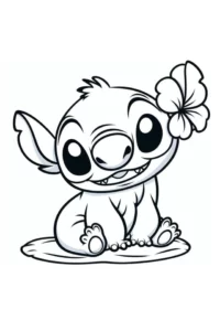 dibujo de stitch para colorear