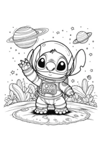 dibujo de stitch para colorear e imprimir