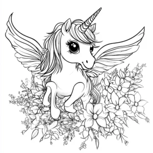 dibujo de unicornio para colorear