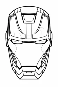 dibujo iron man para colorear