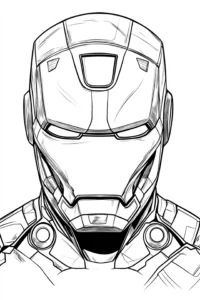 dibujo iron man para colorear