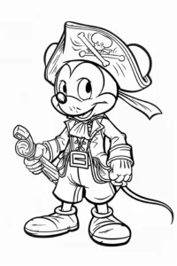 dibujo mickey mouse para colorear