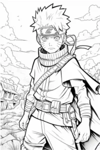 dibujo naruto para colorear