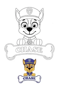 dibujo para colorear de la patrulla canina