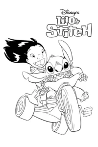 dibujo para colorear lilo y stitch