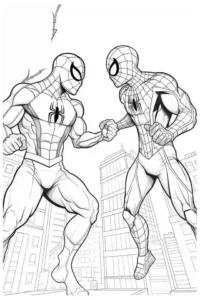 dibujo para colorear spiderman