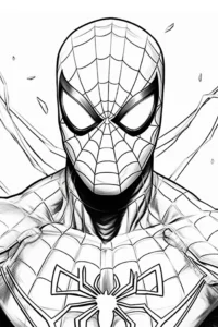 dibujo para colorear superheroes