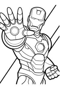 dibujo para colorear superheroes