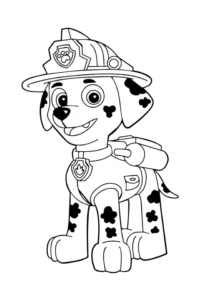 dibujo patrulla canina colorear