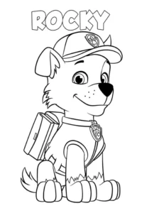 dibujo patrulla canina para colorear