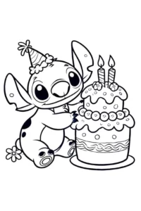dibujo stitch para colorear