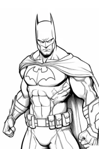 dibujo superheroe para colorear