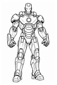dibujo superheroe para colorear