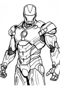 dibujo superheroes para colorear