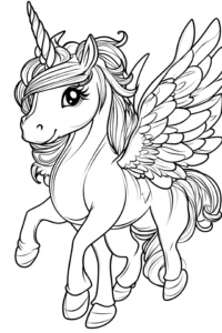 dibujo unicornio
