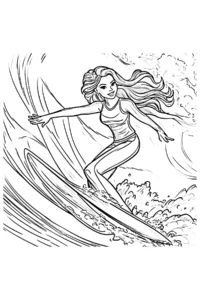 dibujos barbie para colorear