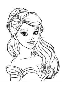 dibujos de barbie para colorear