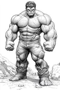 dibujos de hulk para colorear