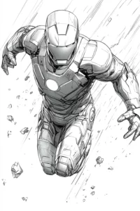 dibujos de iron man para colorear