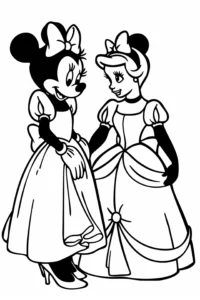 dibujos de minnie para colorear