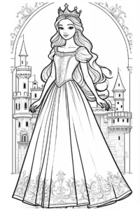 dibujos de princesas para colorear
