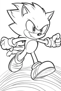 dibujos de sonic para colorear