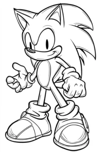 dibujos de sonic para colorear