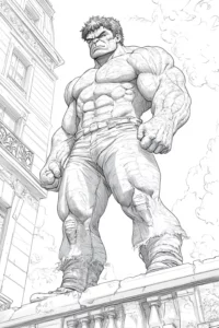 dibujos hulk para colorear