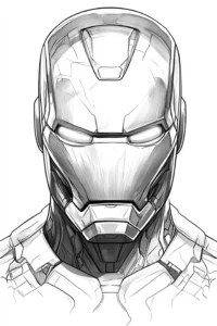 dibujos iron man para colorear
