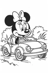 dibujos minnie para colorear