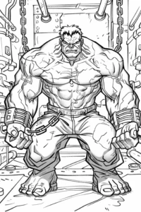 dibujos para colorear de hulk