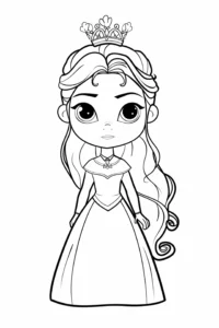 dibujos para colorear de la princesa