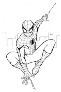 dibujos para colorear de spiderman