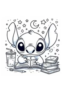 dibujos para colorear de stitch bebe