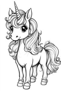 dibujos para colorear de unicornios