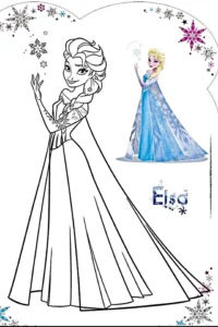 dibujos para colorear frozen