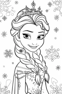 dibujos para colorear frozen