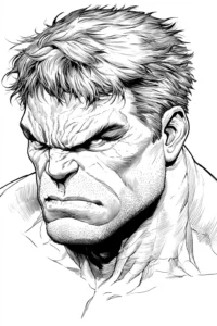 dibujos para colorear hulk